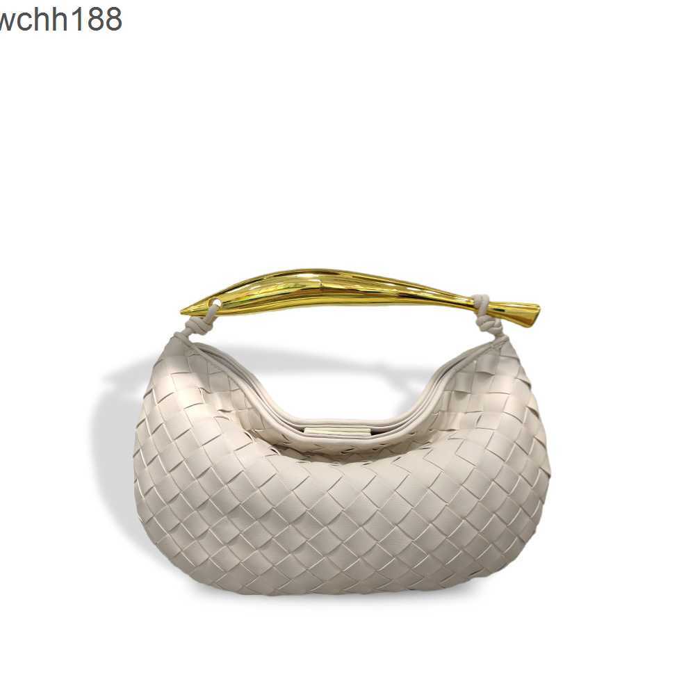 

Leather Designer 33cm Lady Shark Bag 2023 Capacity Venetas Woven Bags Bottegas Large Sardine Hot Metal Handle Handheld for Women Vuz7, Golden