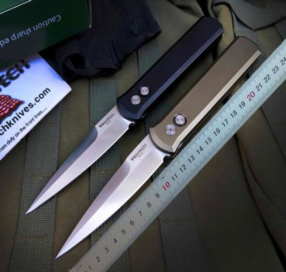 

Top Quality OEM Protech 920 Auto Tactical Folding Knife 154CM Satin Blade CNC Finish 6061T6 Handle EDC Pocket Knives9259367