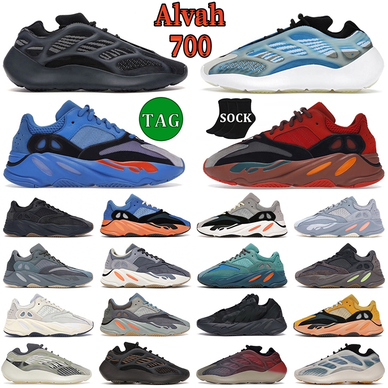 

with box 700 v3 Alvah Arazreth men women casual shoes Hi-Res Blue Red Sneakers v2 Salt Static 700 Faded Azure Solid Grey V3 Clay Brown trainer sports sneakers size 36-47, 24