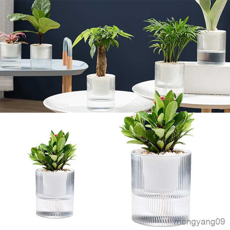 Planters Pots High-auality Plant Self-watering Pot with Water Container Round Decorative FlowerPot and Planter for Garden Home Decoration L260529-image-877987371
