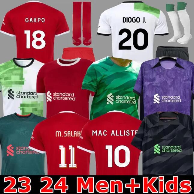 

23 24 M.SALAH VIRGIL soccer jerseys MAC ALLISTER GAKPO DARWIN 2023 2024 Mohamed Luis DIaz Alexander Arnold football kit shirts men kids uniform A.BECKER goalkeeper