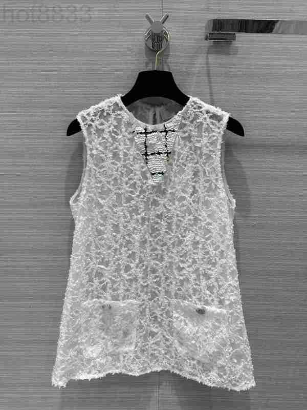 

Women' T-shirt Designer Milan Runway 2023 New Summer Autumn o Neck Tops Fashion Tees Brand Same Style GHBK, White
