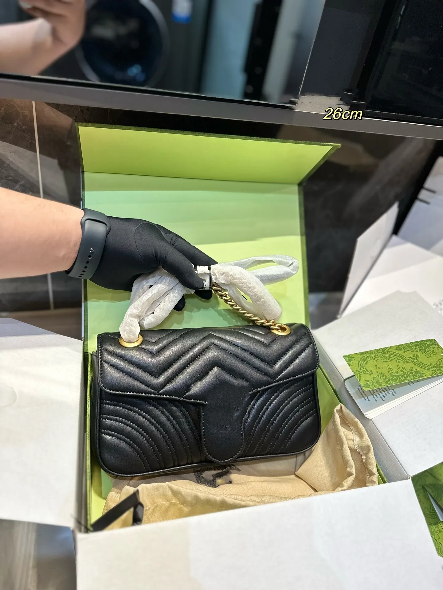 

designer bag marmont WOMEN luxurys designers bags 446744 real leather Handbags chain Cosmetic messenger Shopping shoulder bag Totes lady wallet purse, 00