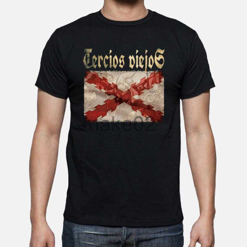 

Mens TShirts Mens Hoodies Sweatshirts Tercios Viejos Burgundy Cross Hispanic Monarchy Men TShirt Short Sleeve Casual Cotton ONeck Summer Men Clothing x0620 x0620 x, Black