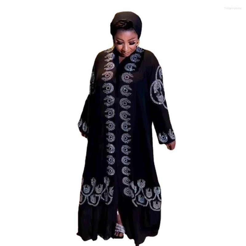 

Ethnic Clothing African Dresses For Women Robe Femme Muslim Fashion Abaya Luxury Drill Abayas Boubou Party Gowns Clothes
