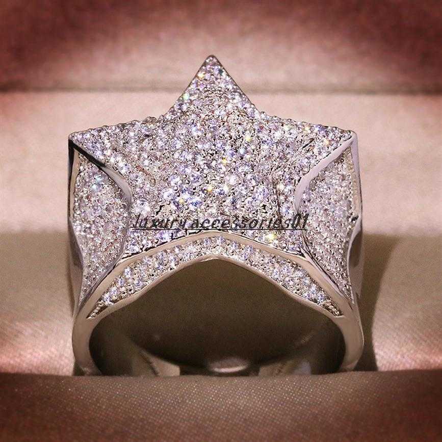 

Real S925 Sterling 2 Carats Natural Moissanite Ring for Women Hip-Hop Men Anillo Silver 925 Jewelry Rings De Bizuteria235j