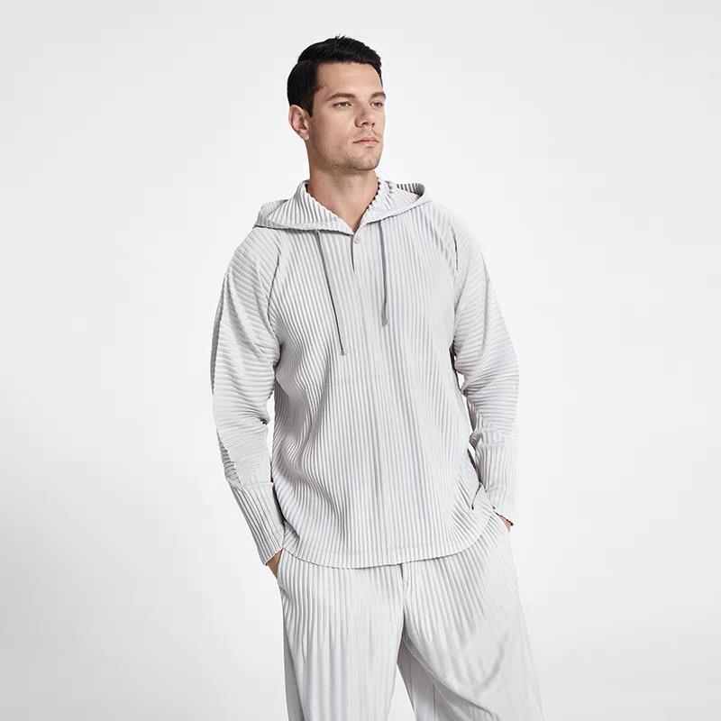 Hoodie Men's Coat Hooded Men's Solid Color Light Breathable Loose Drawstring Pullover Casual Shirt