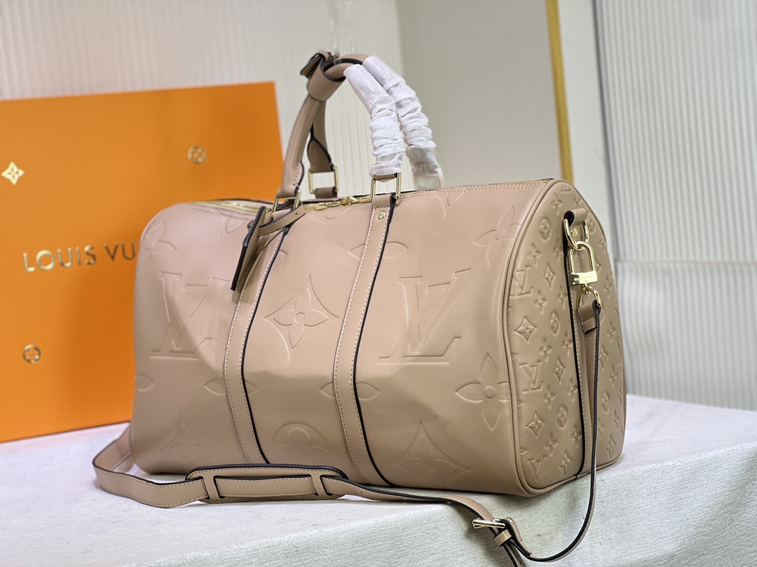 Designer Duffel Bags Speedy 45 CM Women Travel Bag Fashion Gradient Monograms Giant Genuine Leather Sport Outdoor Packs Soft Sided Suitcase Kee L-image-722113171