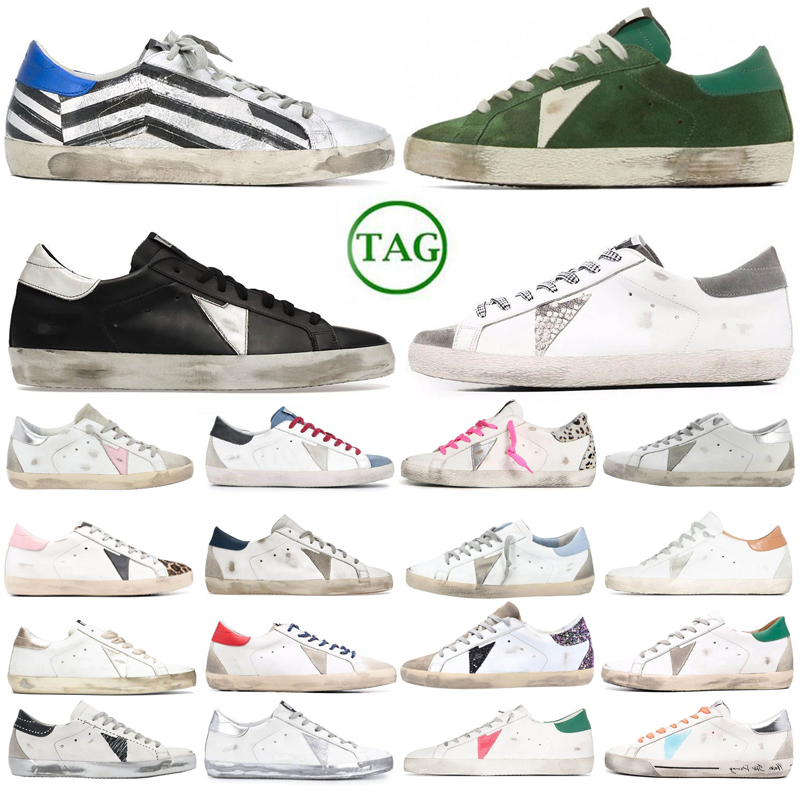 

Designer shoes Platform sneakers gooses black white green pink silver luxury loafers leather low men dirty sports trainers