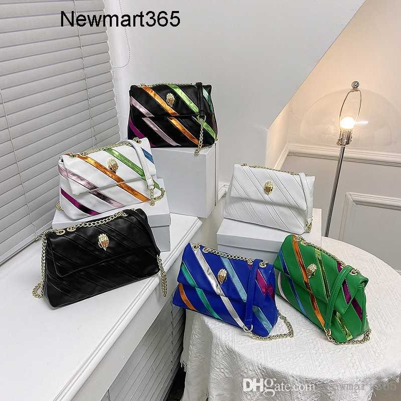 

2023 Summer Designer Women's Shoulder Bag Contrast Colored Spliced Crossbody Bags Simple And Fashionable Messager Bags Bird Head Chain Bag, Blue11