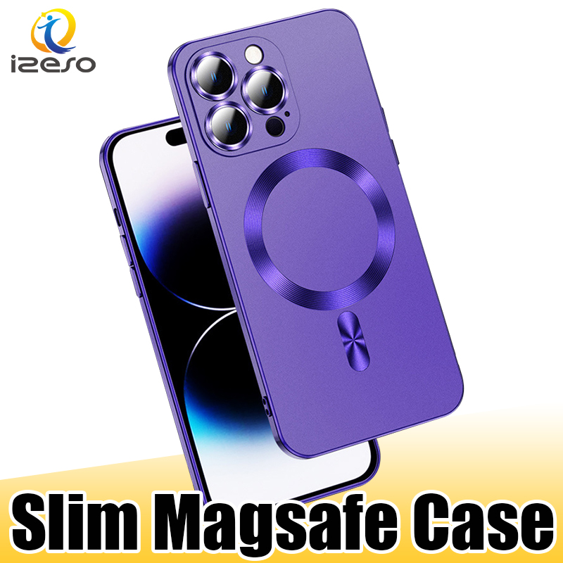 

Ultra Slim Magsafe Back Case CD Texture Ring Magnetic Phone Cover for iPhone 14 13 12 11 Pro Max XR 8 Plus izeso, Green