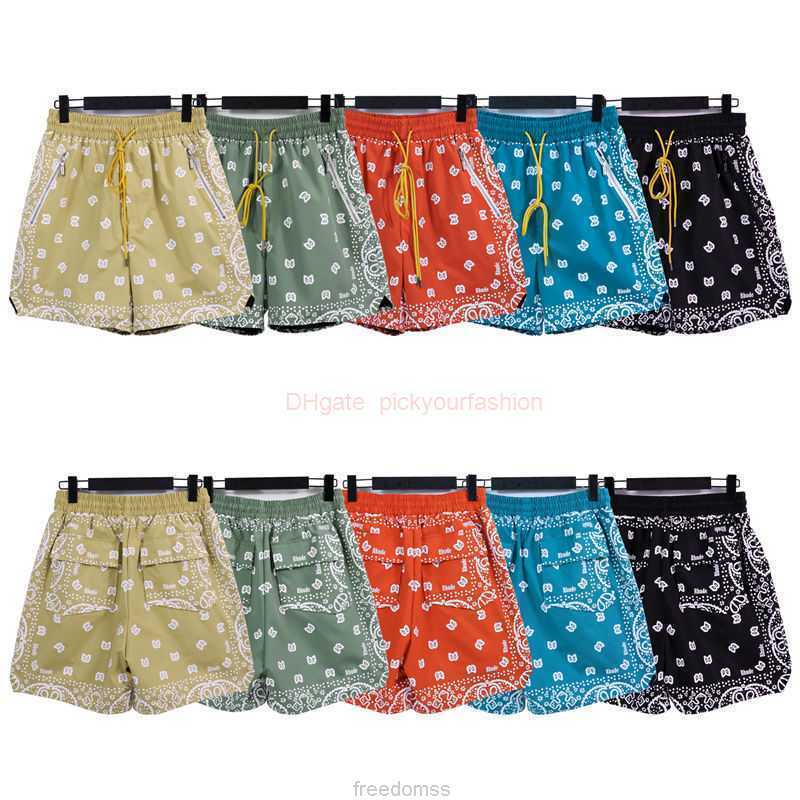 

Designer Short Fashion Casual Clothing Beach shorts Rhude High Street Fashion Brand All Sky Star Printed Mens Shorts Summer New Loose Sport Casual Pants Joggers Spor, Khaki