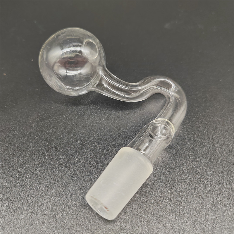 

14mm Male Joint Glass Oil Burner Smoking Pipe - 30mm Big Head Bowl