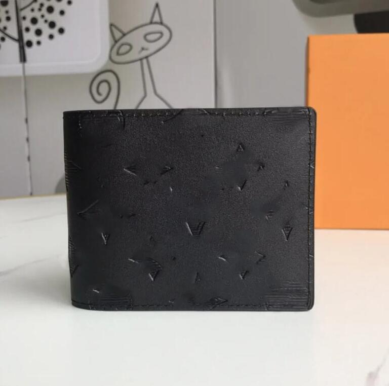 

Men Wallets designer wallets luxury short purse men women Multiple clutch bags Highs quality flower letter coin purses Shadow card holders with original box dust bag, 60895 full black