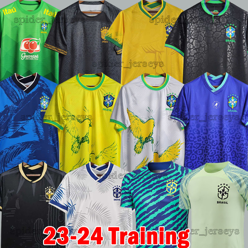 

23 24 brazils soccer jerseys Ronaldinho VINI JR 2023 2024 brasil Training POLO RIVALDO PELE RICHARLISON KAKA G. JESUS CASEMIRO ANTONY Men Uniforms football shirts, Maerweilasidao