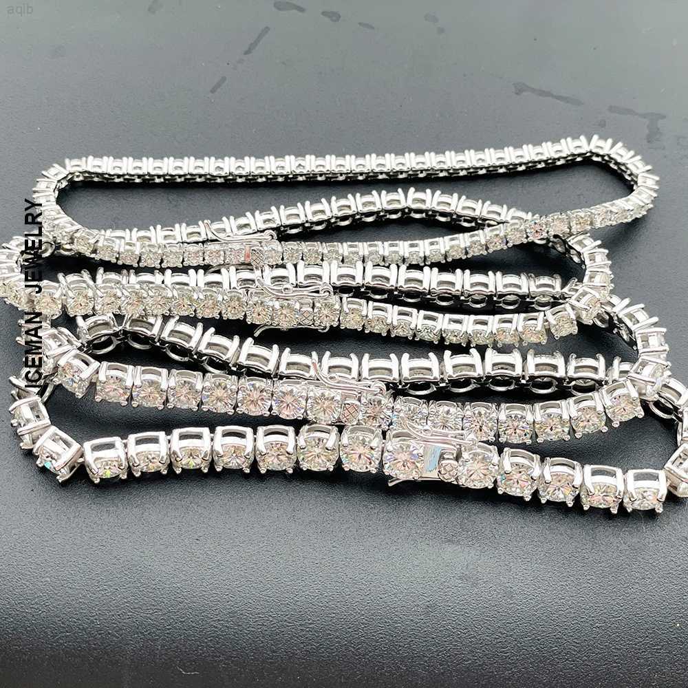 

Iceman Jewelry 3mm 4mm 5mm 6mm Moissanite Diamonds Tennis Bracelets 925 Sterling Silver