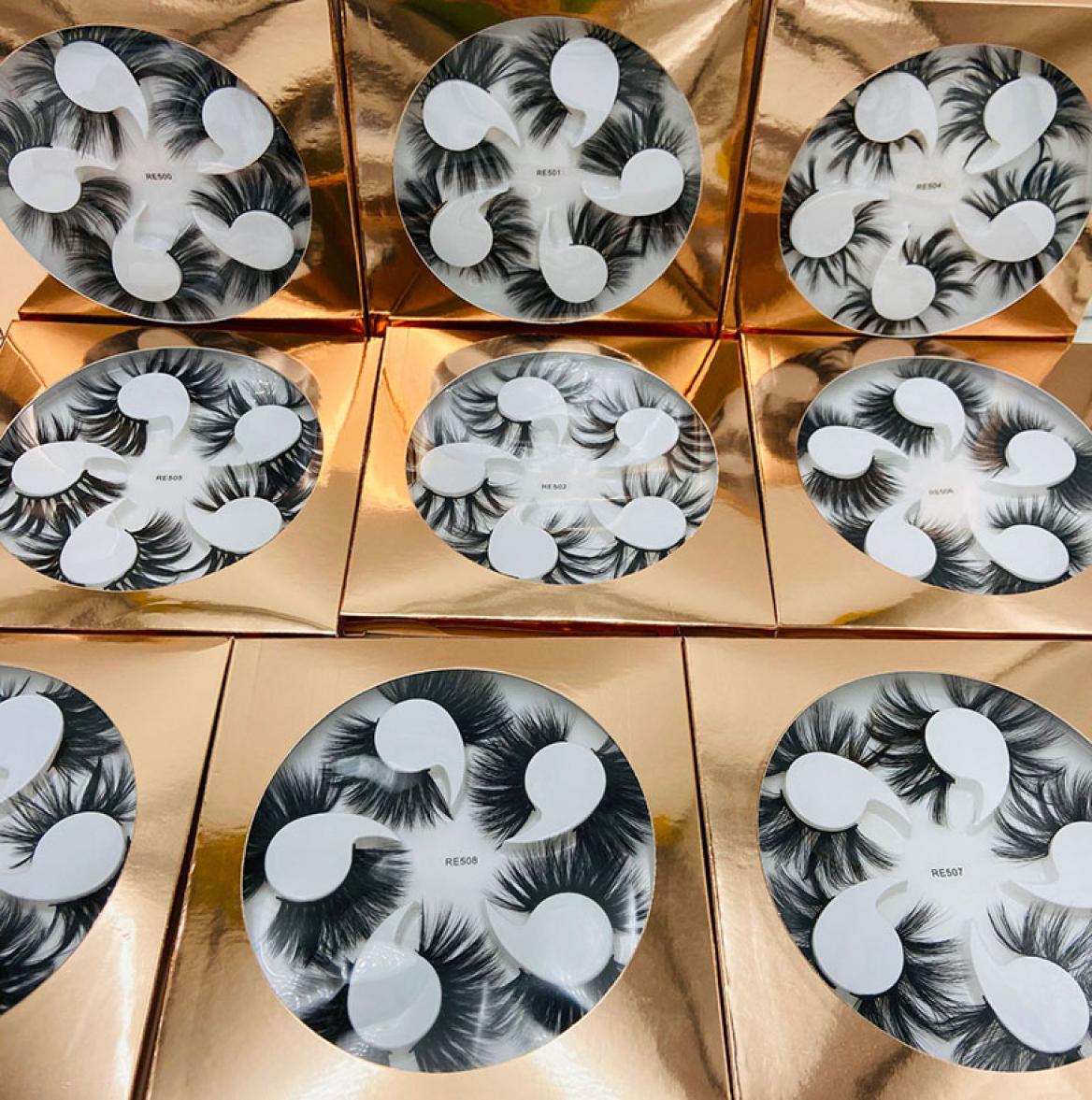 

New arrival 25mm long Soft Fluffy 3D Mink False Eyelashes Dramatic Long Wispies Lash Extension Natural Handmade Eye Makeup6024937