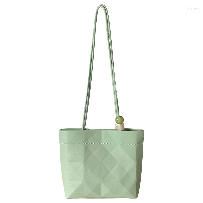 

Evening Bags Bag Women's Ins Small Crowd Summer 2023 Style High Sense Versatile Bucket Tote One Shoulder Underarm Fashion, Beige