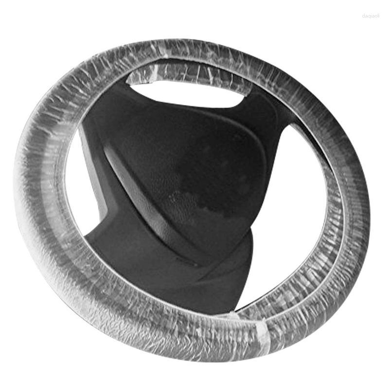 

Steering Wheel Covers Disposables Car 100 Pcs Universal With Elastic Bands