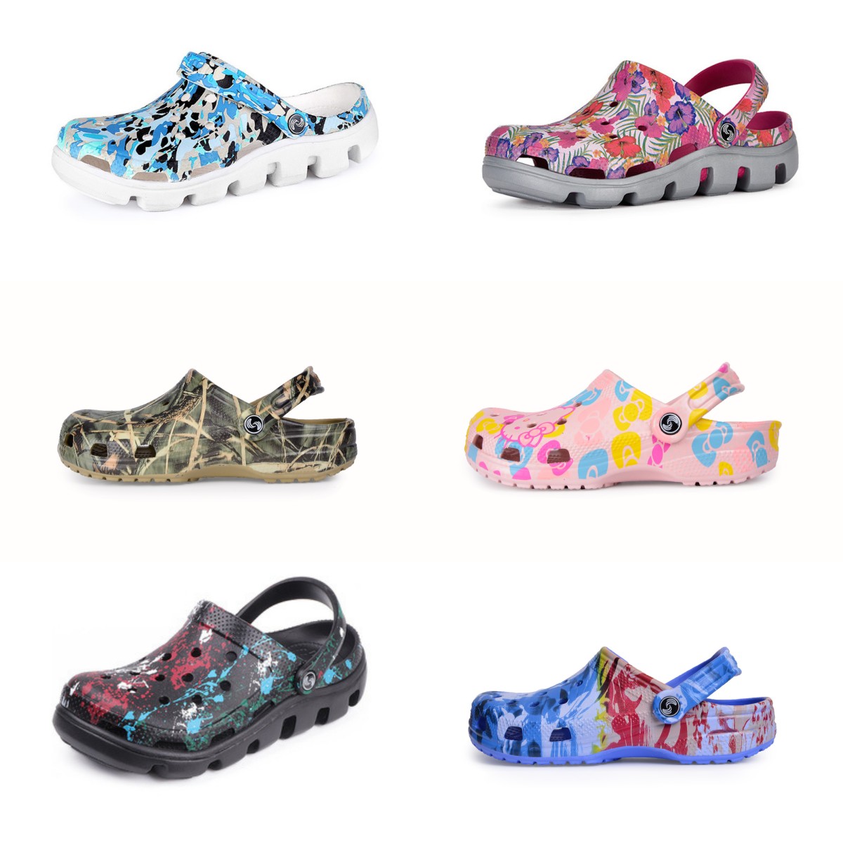 

2023 Women Scuffs Slippers Sandales Sandal Rubber Crush Clogs Oran sandal Waterproof Mules outdoor Designer Slippers House Summer Beach, Multi