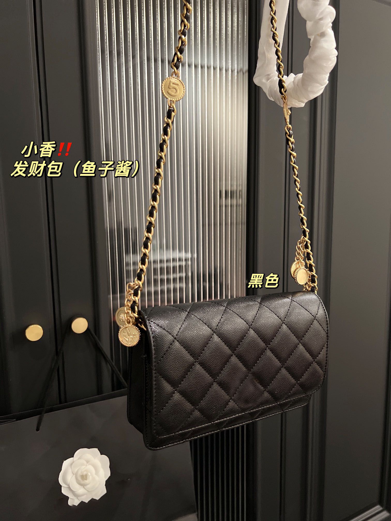 

Fashion pouch bag Classic Flap Chain Shoulder Designer Cross Caviar Body Cowhide Bags Bag Women Grain Leather Handbag Dccss, Pink
