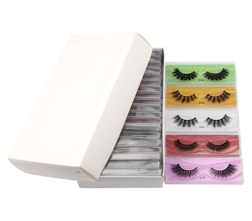 

100 Mink False eyelashes set Wispy Fluffy Fake Lashes 3D Makeup Big Volume Crisscross Reusable False Eyelashes Extensions Beauty 2432156