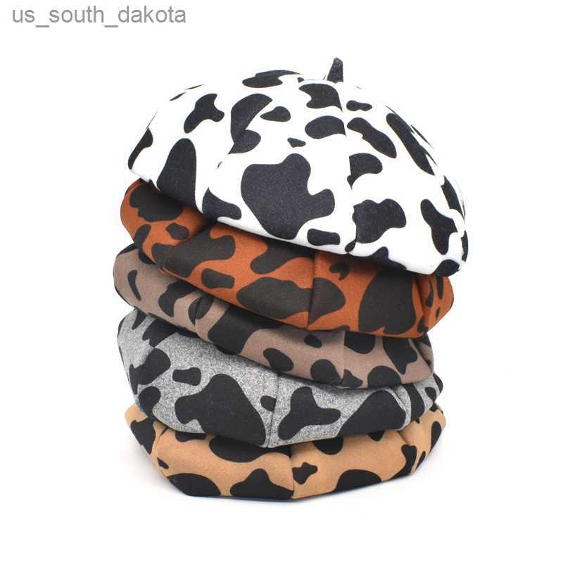 

Wool Cow Grain Korean Version Outdoor Keep Warm Women Beret Autumn Winter Fashion No Visor Women Hat Painter'S Hat L230523, 05