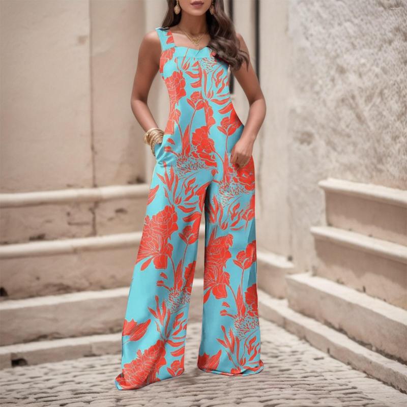 

Women' Leggings Women' Sexy Comfortable Casual Loose Fashion Printed Womens Party Jumpsuit Romper Satin Denim Jumper For Women, Blue