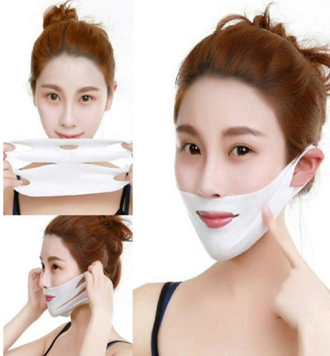 

1Pcs V Line Chin Up Patch 4D Face Lifting Slimming Belt Reduce Double Chin Tape Neck Firming AntiWrinkle Strap Eliminate Edema2801383