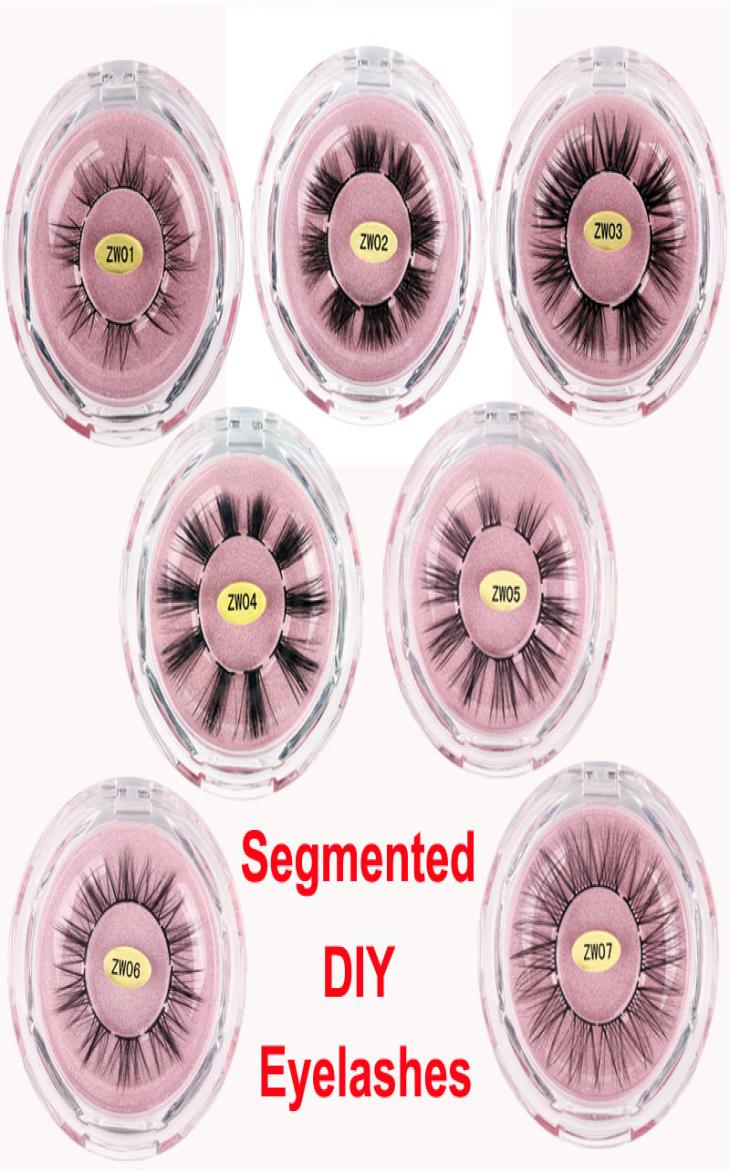 

Segmented False Eyelashes Makeup DIY Lash Extension Volumizing Wisps Faux Mink Eyelash Handmade Dramatic Clusters Curl Natural Sec4375355