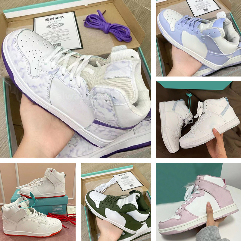 

SB Skateboard High Project Unicorn Sup By Any Means Running Shoes Women Mens Trainers Black White University Blue Aluminum Fragment Bejing big size 48 A21, #6