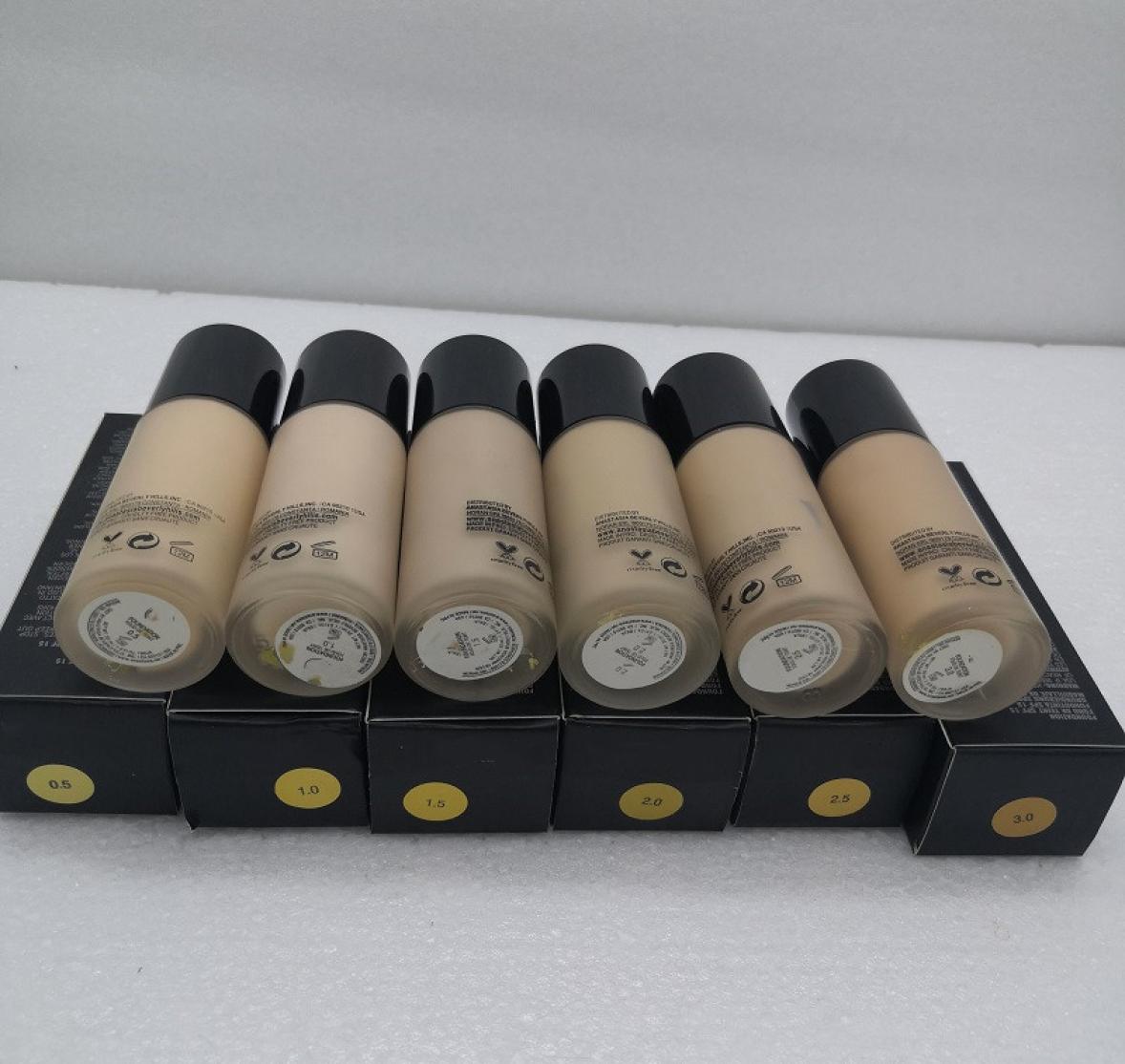 

1pcs brand maquiagem 6color 30ml makeup foundation highlighter concealer Mediumcoverage liquid in stock7735206, Mixed color