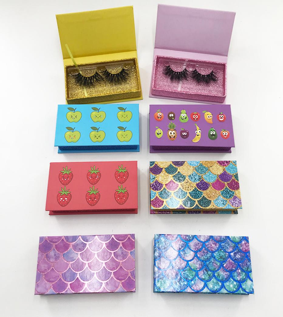

Whole 25mm 22mm 30mm Mink Lashes Boxes Eyelash Package Newest Case with Clear Tray Lash Cases Custom Packaging7592299