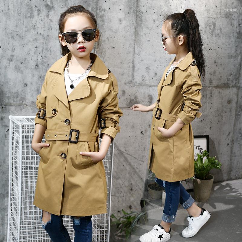 

Jackets Kids Girl Clothes Children Coat 2023 Autumn Spring Outwear Winter Jacket Children's Clothing Girls, Khaki