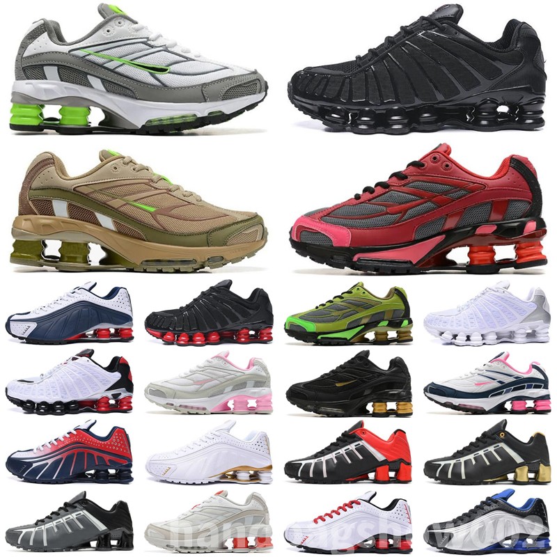 

Shox TL R4 Ride 2 Deliver 301 OZ NZ EU TL Speed Red Neutral Olive Triple Black White Running Shoes Men Trainers, 37