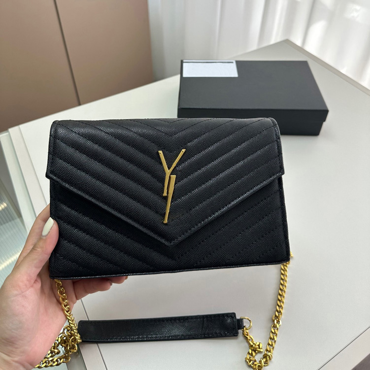 

Luxury Fashion Designer Ladies Bag Ladies Crossbody bag Shoulder Bag Handbag Wallet Messenger Bag Original Box Genuine Leather Messenger Chain High Quality wallet, #6 23cm