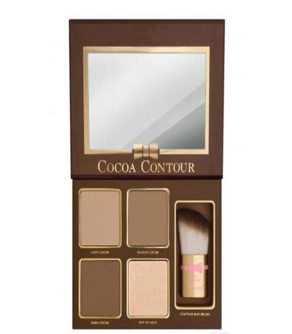 

1pcs Brand COCOA Contour Highlighters Palette Nude Color Cosmetics Face Concealer Makeup Chocolate Eyeshadow with Contour Buki Br9841996, Multi