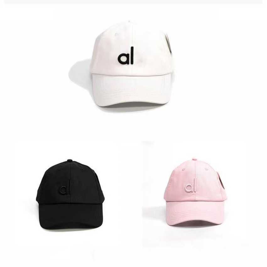 

Designer cap luxury alo sports ball cap ladies yoga cap fashion casquette solid color fitted hat very good, Pink