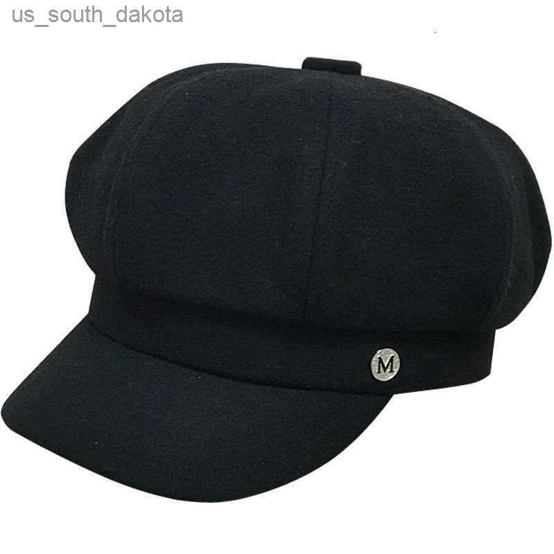 

Ladies Winter Fashion Wool Felt Octagonal Cap Girl Summer Canvas Newsboy Hat Woman Big Size Berets 54cm 56cm 57.5cm 59cm 62cm L230523, Winter wool felt