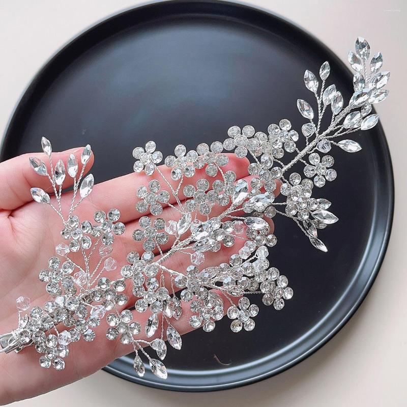 

Hair Clips Simple Silver Color Star Clip Bridal Comb Handmade Wedding Accessories Women Headpiece Barrette Side For Bridesmaid