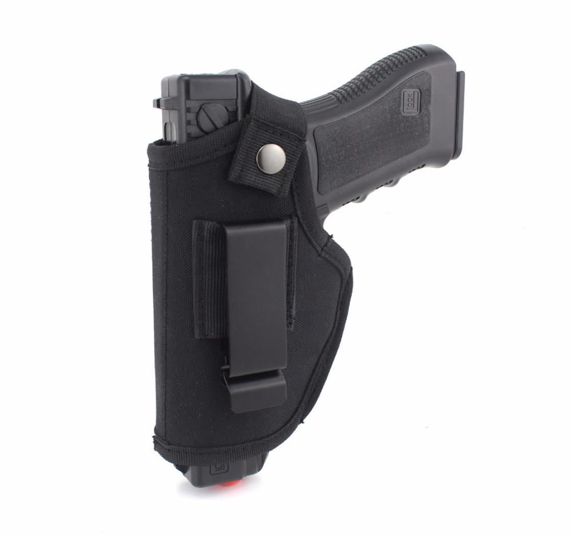 

Tactical Gun Holster Belt Metal Clip IWB OWB Holster Airsoft Gun Bag Hunting Articles For All Sizes Handguns Concealed Carry Holst8899072, Black