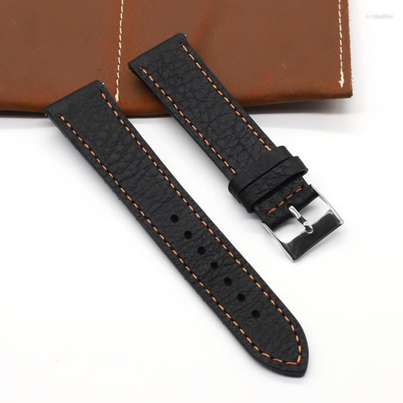 

Watch Bands Vintage Cowhide Watchbands 18mm 20mm 22mm 24mm Women Men Genuine Leather Wrist Strap Belt Band Accessories