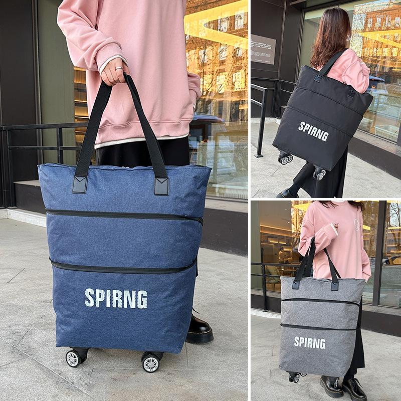 

Suitcases Folding Travel Bag Consignment Men And Women Large-capacity Portable Universal Wheel Oversized Extended Luggage Shopping