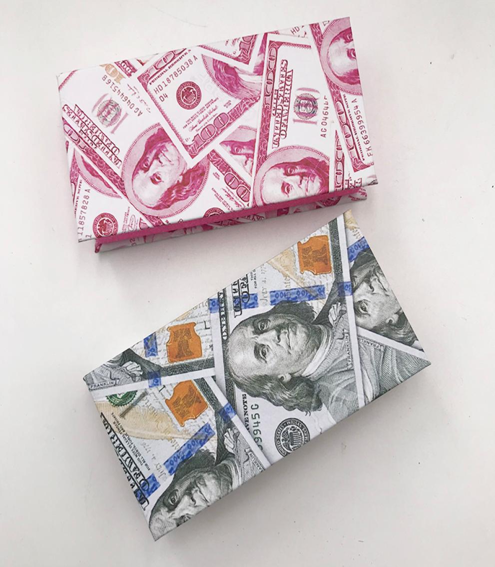 

Money lashes box magnetic lashes packing suitable 3D mink lashes customization label logo dramatic pretty eyelashes boxes7484003