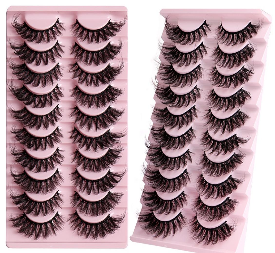 

Thick Multilayer Winged False Eyelashes Naturally Soft and Delicate Hand Made Reusable Curly Mink Fake Lashes Full Strip Eyelashes1127104