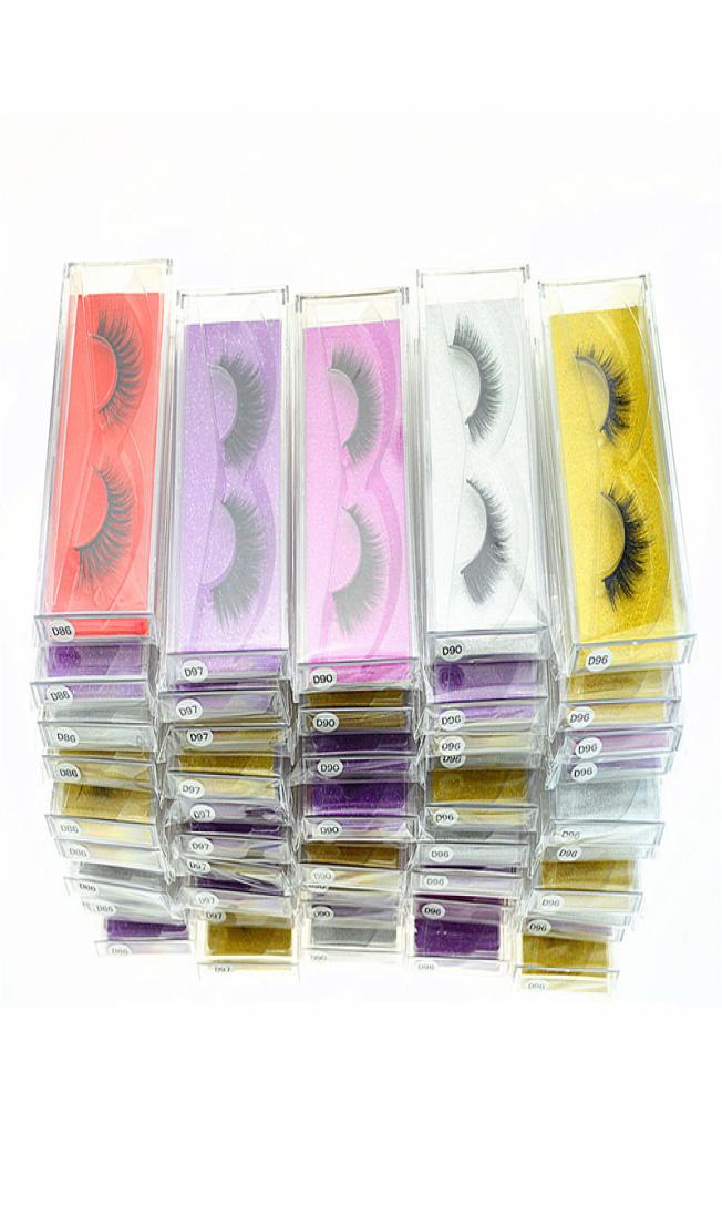 

3D Mink Eyelashes False Eyelash Natural Long Fake lash Extension Thick Cross Faux Eye Makeup Tools4813911