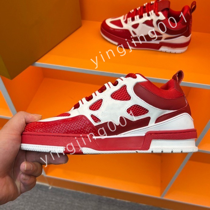 

Top Luxury Platform Designer Boots Low Casual Shoes Sneakers Women Mens Fashion Party Flat Leather Vintage Trainers, 05