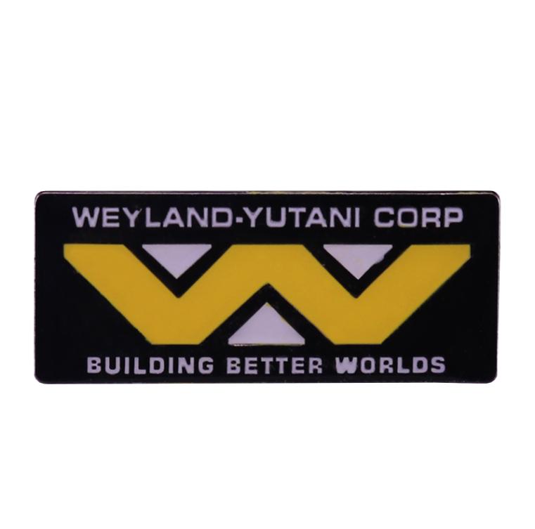 

WeylandYutani Corp Building Better World Lapel Pin License Plate Badge Alien Inspired Scifi Horror Movie Fans Great Accessory2140209
