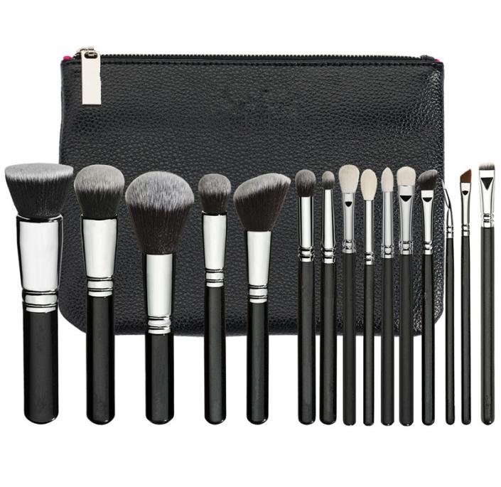 

15pcs Makeup Brushes Set Professional Makeup Eye Shadow Brush Eyeliner Powder Foundation Blush Cosmetic Tools with PU Bag2172466