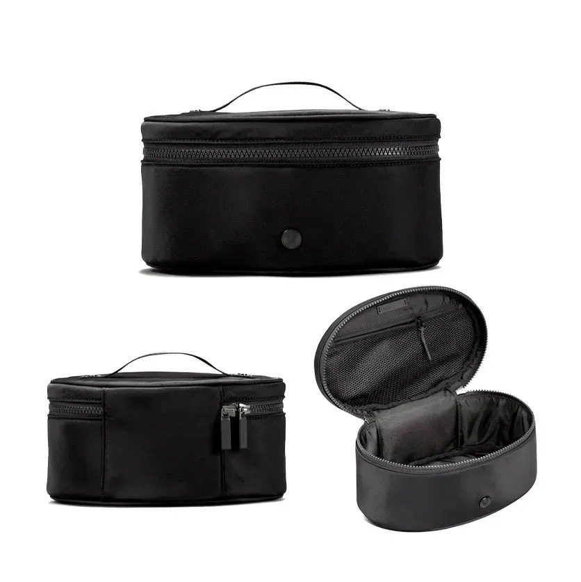 

Oval Top Access Stuff Sacks cosmetic bags Luxury lulu lemon womens makeup pouch Bag water proof 99999, White